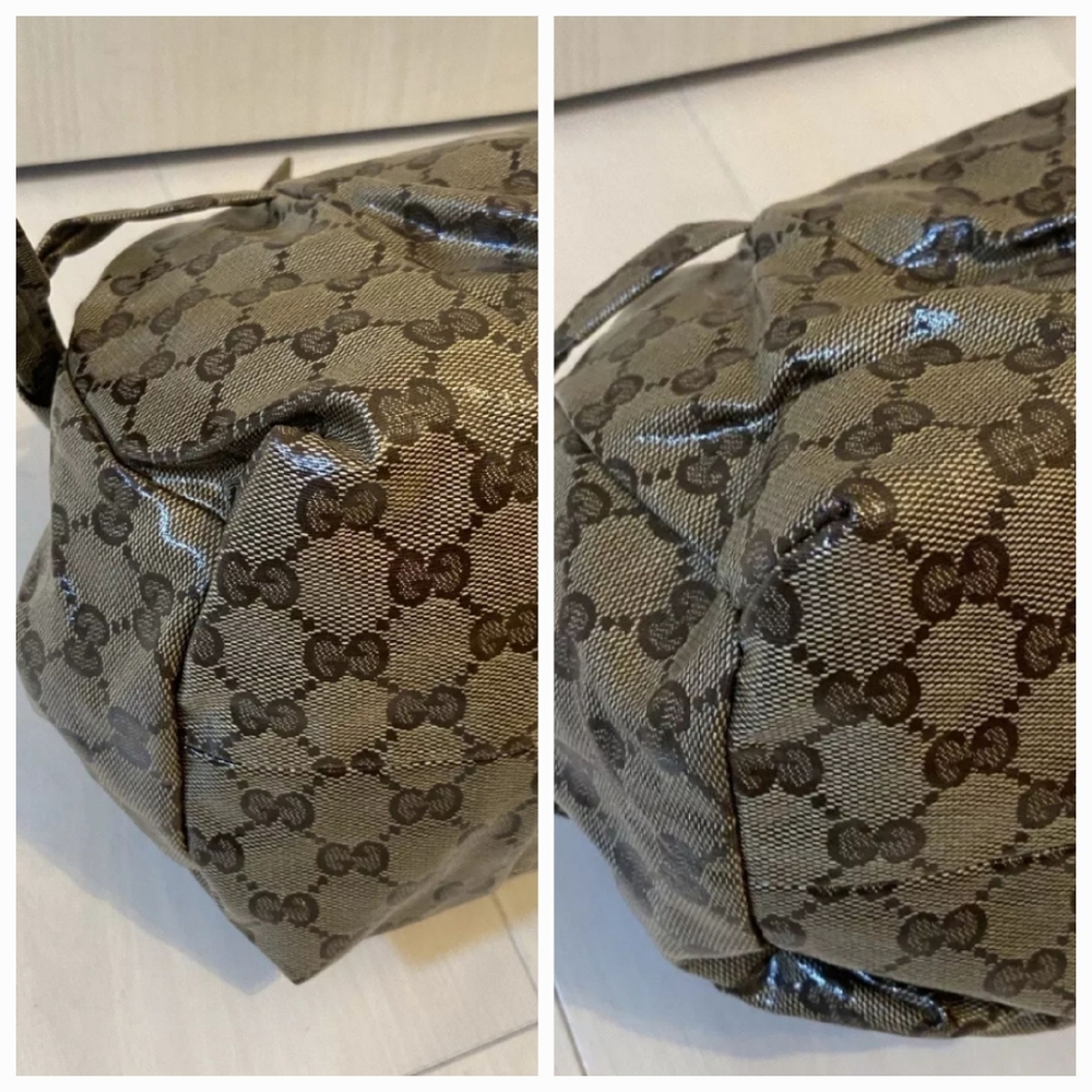 Authentic Gucci Gg Monogram Crystal Hysteria Hand… - image 6